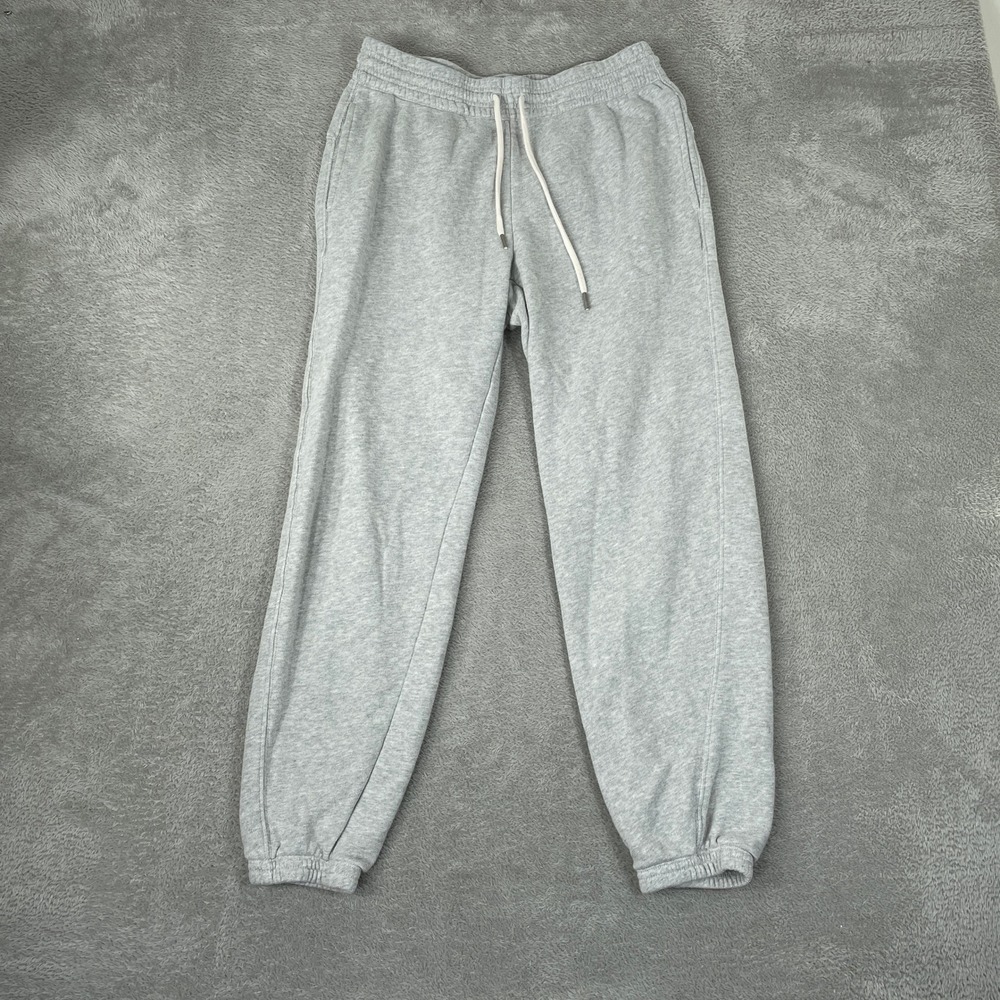 Aerie Jogger Womens Small Gray French Terry Drawstring Elastic Waist Sweatpants